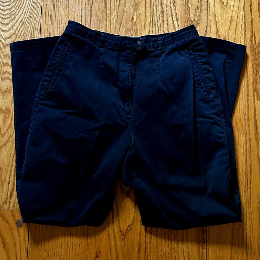 Women's Banana Republic Tapered Chinos--Black Size 12